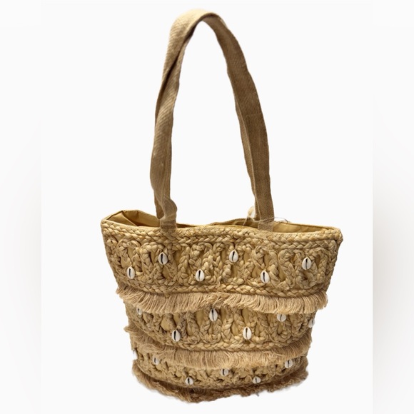 Salt+Umber | Isla Jute Seashell Tote - Eco Friendly - Boho - Beachy - NWT - Picture 2 of 13